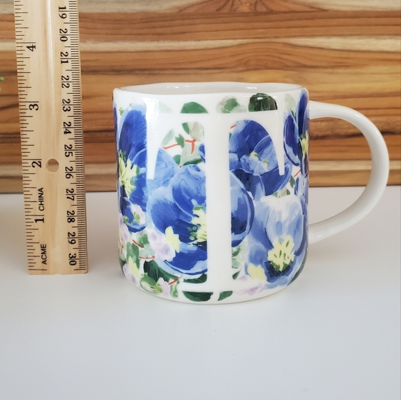T - Anthropologie Coffee Mug, Monogram Letter T Initial - Picture 5 of 5